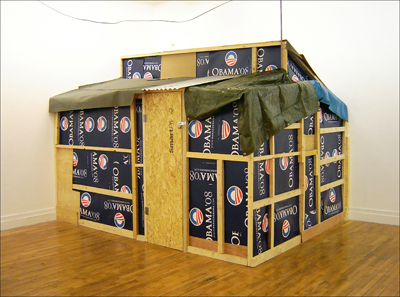 Jim Ricks: A shanty we can believe in, mixed media installation; courtesy the artist