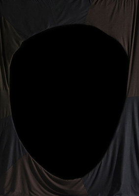 Clodagh Emoe: Approach, woollen fabric, silk, 4.2m x 2.3m, installation shot, Project, 2009/10; courtesy the artist