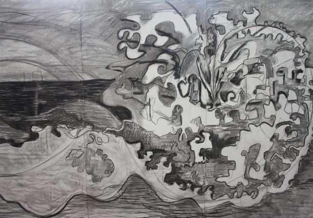 Clifton Dolliver: Exile and Invasion (mural, detail), 2011; courtesy the artist