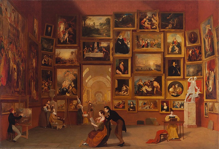 Samuel F.B Morse, Gallery of the Louvre, 1831 – 1833.
