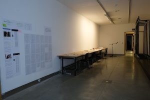 Throughout the duration of the exhibition students from the Institute of Technology, Tallaght will form part of the installation.