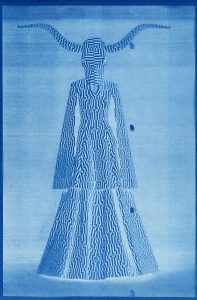 Breda Lynch Goat Woman, cyanotype/digital print, 2017 image courtesy of the artist