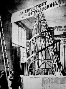 Fig 5. Vladimir Tatlin, a model of his Monument to the Third International, Moscow (1920)