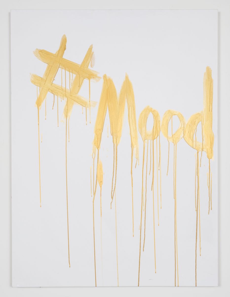 Kim Gordon, Mood, 2018, Acrylic on canvas, 121.9 x 91.4 cm, © Kim Gordon, courtesy 303 Gallery, New York.