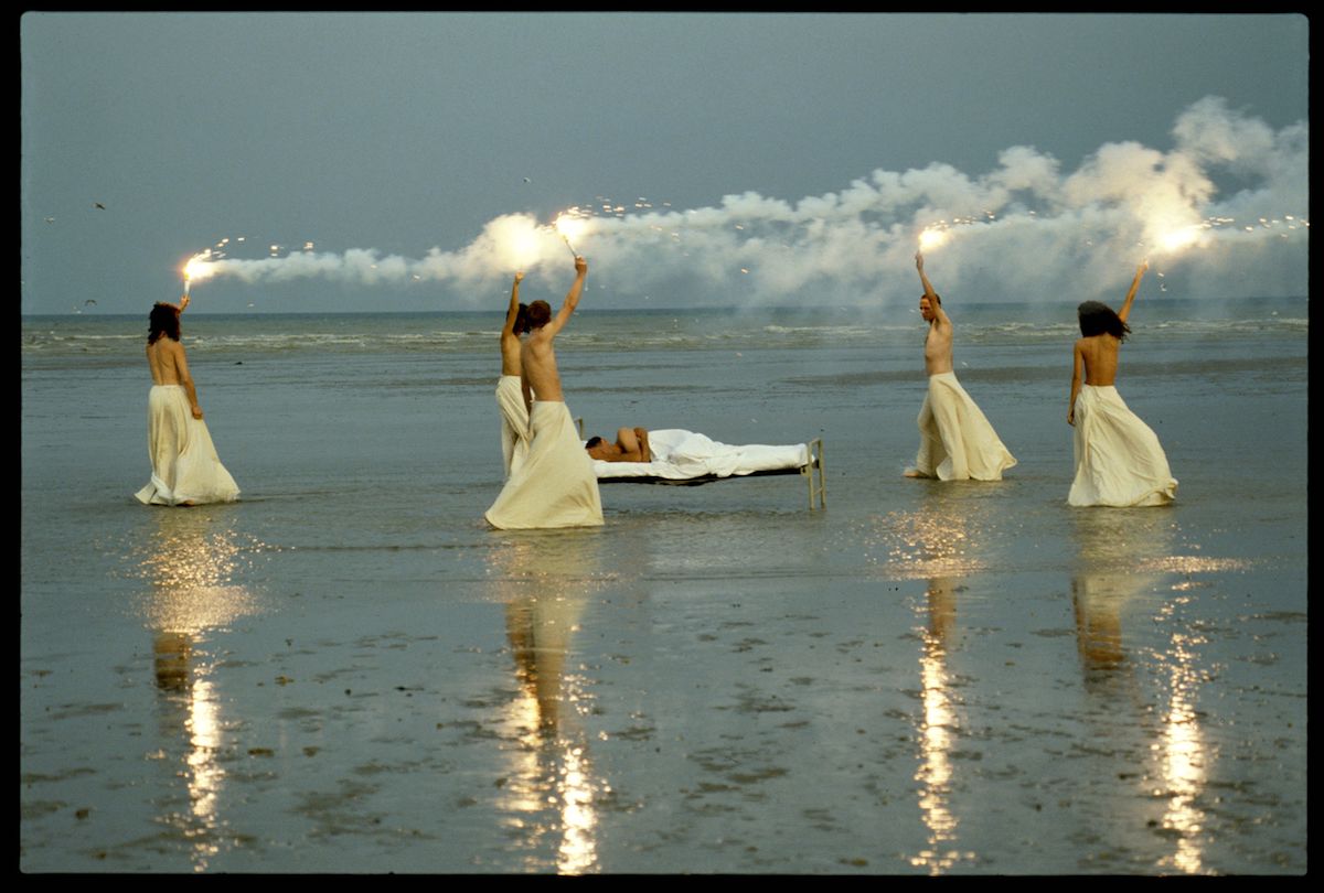 The Garden Film Still Derek Jarman, The Garden, 1990, Film still, Pro res 5.1 with sound. Dimensions variable. Photo Liam Daniel courtesy & (c) Basilisk Communications