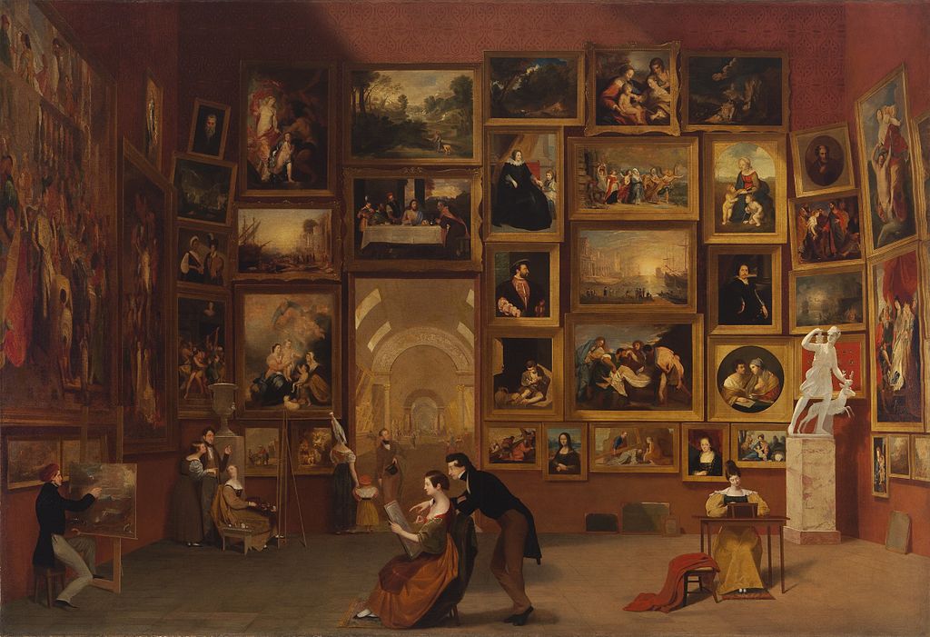 Figure 2. Samuel F.B Morse, Gallery of the Louvre, 1831 – 1833.
